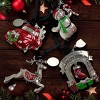 Slickblue Adorable 3D Snowman Ornament with Tag - Christmas Keepsake for Festive Home Display - 4 of 4