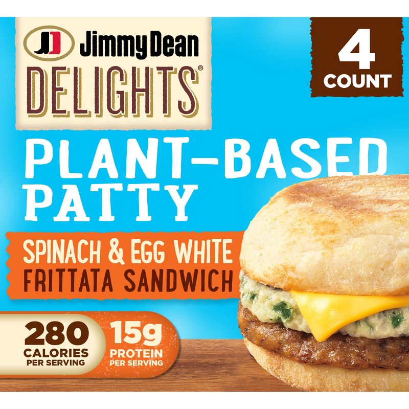 Jimmy Dean Delights Frozen Plant Based Sausage Patty - 4ct, 1 of 8