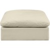 Meridian Furniture,Comfy Vegan Leather Modular Ottoman - 3 of 4