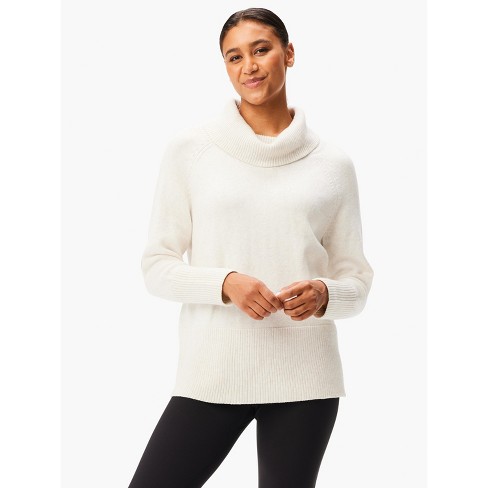 NIC + ZOE Women's Cool Down Turtleneck Sweater - Cream, XS