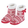 Collections Etc Snowflake Bootie Slippers - 2 of 4
