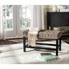 Omari Wicker Bench - Grey - Safavieh - 2 of 4