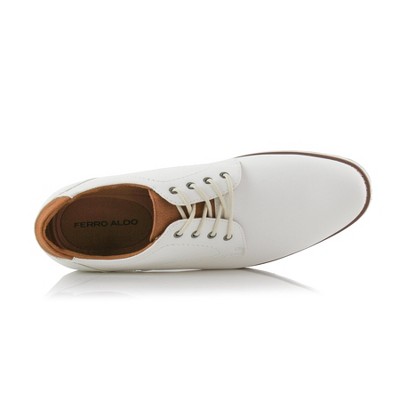 Ferro Aldo Mens Thomas MFA19688 Casual Light Weight Derby Sneaker Shoes, in White, Size 8 — фото 4