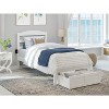 AFI Furnishings Warren Platform Bed TXL with Foot Drawer WH - 2 of 4