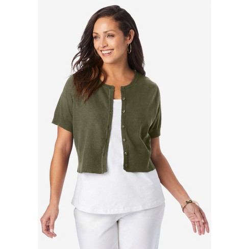 Plus size outlet green shrug