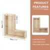 Unique Bargains Wooden Alphabet Money Saving Box Party Decorative Bank - 2 of 4