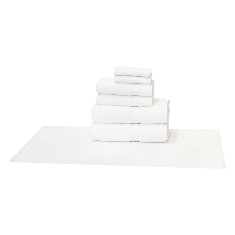 7pk Circle Design Turkish Towel Set White - Linum Home Textiles, 5 of 6
