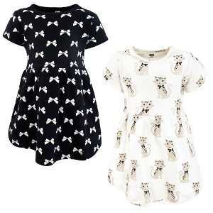 Hudson Baby Infant and Toddler Girls Cotton Dresses, Purrfect Leopard - 1 of 4