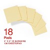 Staples Stickies Recycled Notes Blank 3" x 3" Yellow 18 Pads/PK (S-33YR18) 860852 - 2 of 4