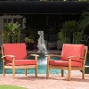 Christopher Knight Home Peyton Outdoor Acacia Wood Club Chairs with Water-Resistant Cushions (Set of 2) - 2 of 4
