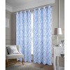 RT Designer Collection Ellis Jacquard 2 Pack Luxurious Modern Design Curtain Panel Pair 36" x 84" Wedgwood - 3 of 4