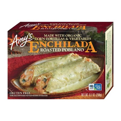 Amy's Gluten Free Frozen Roasted Poblano Enchilada - 9.1oz