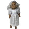 Doll Clothes Superstore Wedding Dress With Veil Fits Our Generation American Girl My Life Dolls - 2 of 4