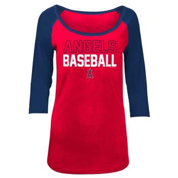 Mlb Los Angeles Angels Boys' White Pinstripe Pullover Jersey : Target