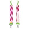 Ulubulu Pacifiers Royal Sweetness & Hello World with Chevron Pacifier Clip - 6-18 Months - 3pk - 4 of 4