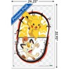 Trends International Pokémon - Pikachu Meowth Battle Framed Wall Poster Prints - 3 of 4