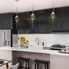 LNC Chrysanthemum 1-Lights 7" Modern  Luxury Unique Gold Integrated LED Mini Pendant  Lights, Gold - 4 of 4
