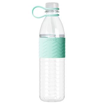 JoyJolt 20 oz. Turquoise Glass Water Bottle with Carry Strap and Non Slip Silicone  Sleeve JW10509 - The Home Depot