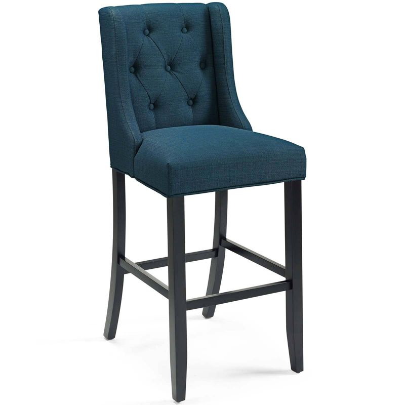 Baronet Tufted Button Upholstered Fabric Barstool - Modway, 3 of 10
