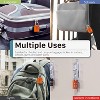 Fosmon 4 Pack TSA Approved Luggage Locks, Combination Padlock with Open Alert, Combo TSA Locks for Luggage, Suitcase, Backpack, Bag - Orange - 4 of 4