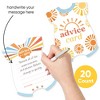 Big Dot of Happiness Here Comes The Son Baby Shower Advice Cards Game, Boy Boho Baby Shower Wish Card Activities - Set of 20 - 2 of 4