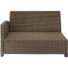 HomeStock Bradenton Outdoor Wicker Sectional Sofa - 4 of 4