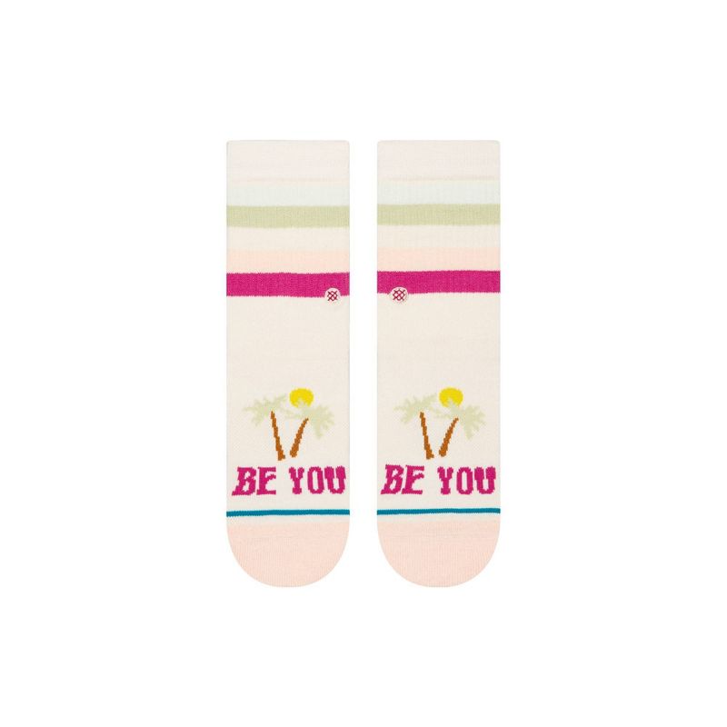 Stance Kids&#39; Be You Crew Socks - Pink L, 3 of 10