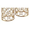 Set of 2 Round Marble Side Tables - Gold - Stylecraft - image 3 of 4