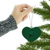 Chicago State University Primary Logo Heart Love Wood Christmas Tree Holiday Ornament - 3 of 3