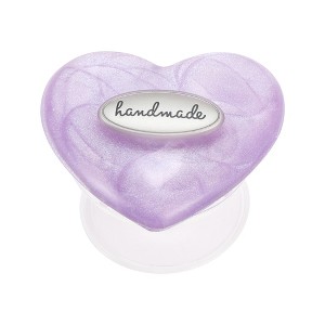Unique Bargains Letter Heart Adhesive Phone Grip Purple 1 Pc - 1 of 4