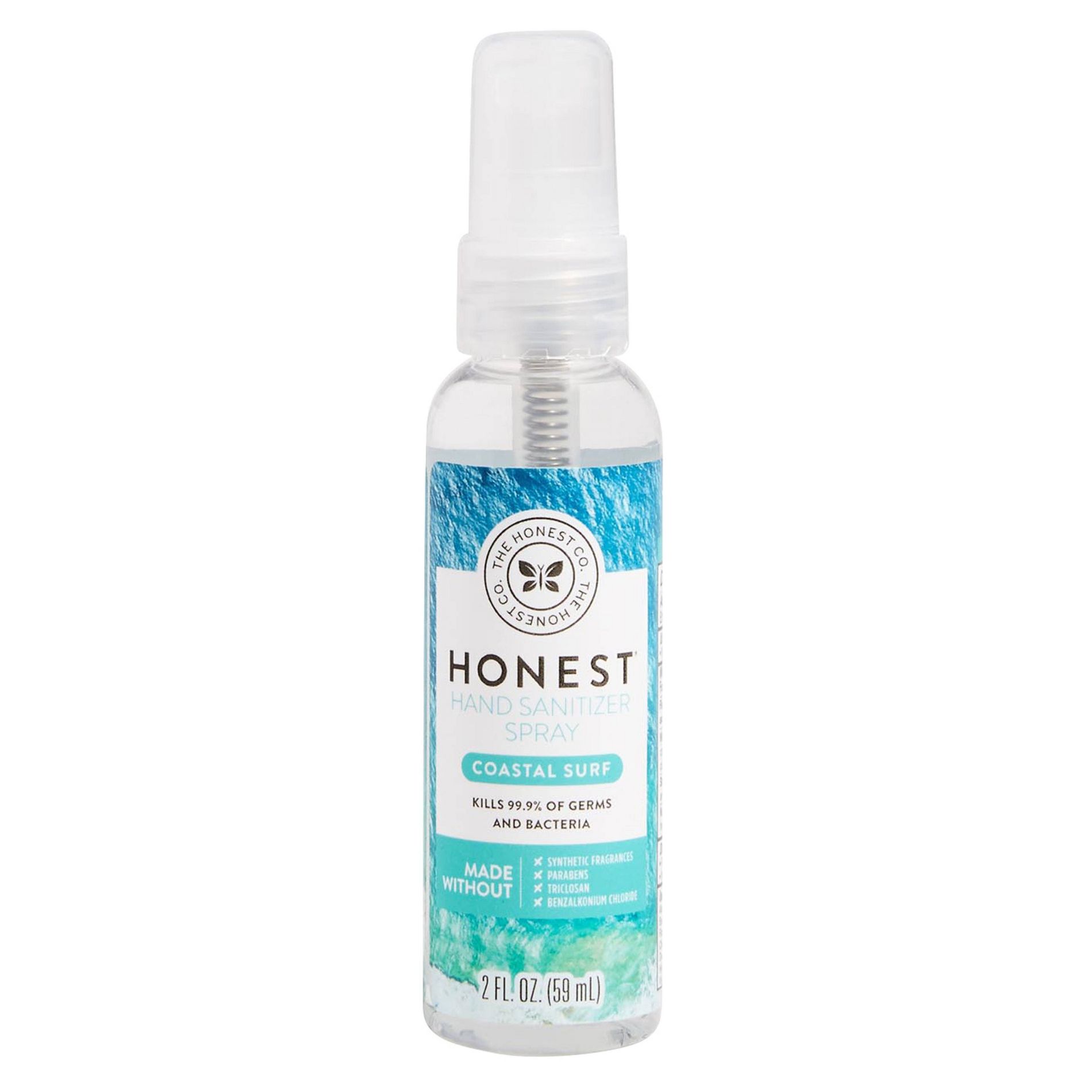 The Honest Company Hand Sanitizer Spray - Coastal Surf - Trial Size - 2 fl oz