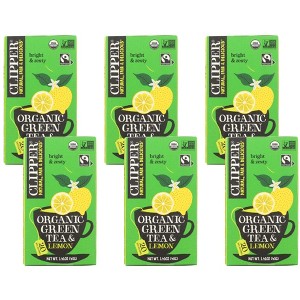 Clipper Organic Green Tea and Lemon - Case of 6/20 bag - 1 of 4