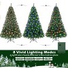 Clearance! Pre-Lit Hinged Artificial Christmas Tree, 470 LEDs, 8 Modes, Full Branches, Easy Assembly - 3 of 4