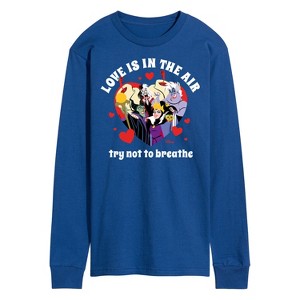 Men's - Disney Villains - Valentine's Day Long Sleeve Graphic T-Shirt - 1 of 3