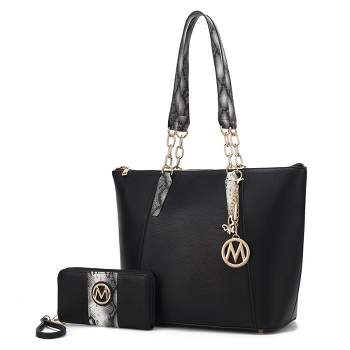Mkf Collection Kioea Tote Bag With Wallet & Detachable Key-ring Set By Mia K - Charcoal Blush : Target Mkf Collection Kioea Tote Bag With Wallet & Detachable Key-ring Set By Mia K - Charcoal Blush : Target