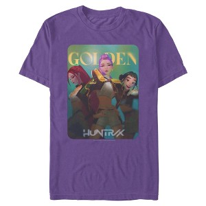 Mens KPop Demon Hunters Huntrix Golden Photocard T Shirt - 1 of 4