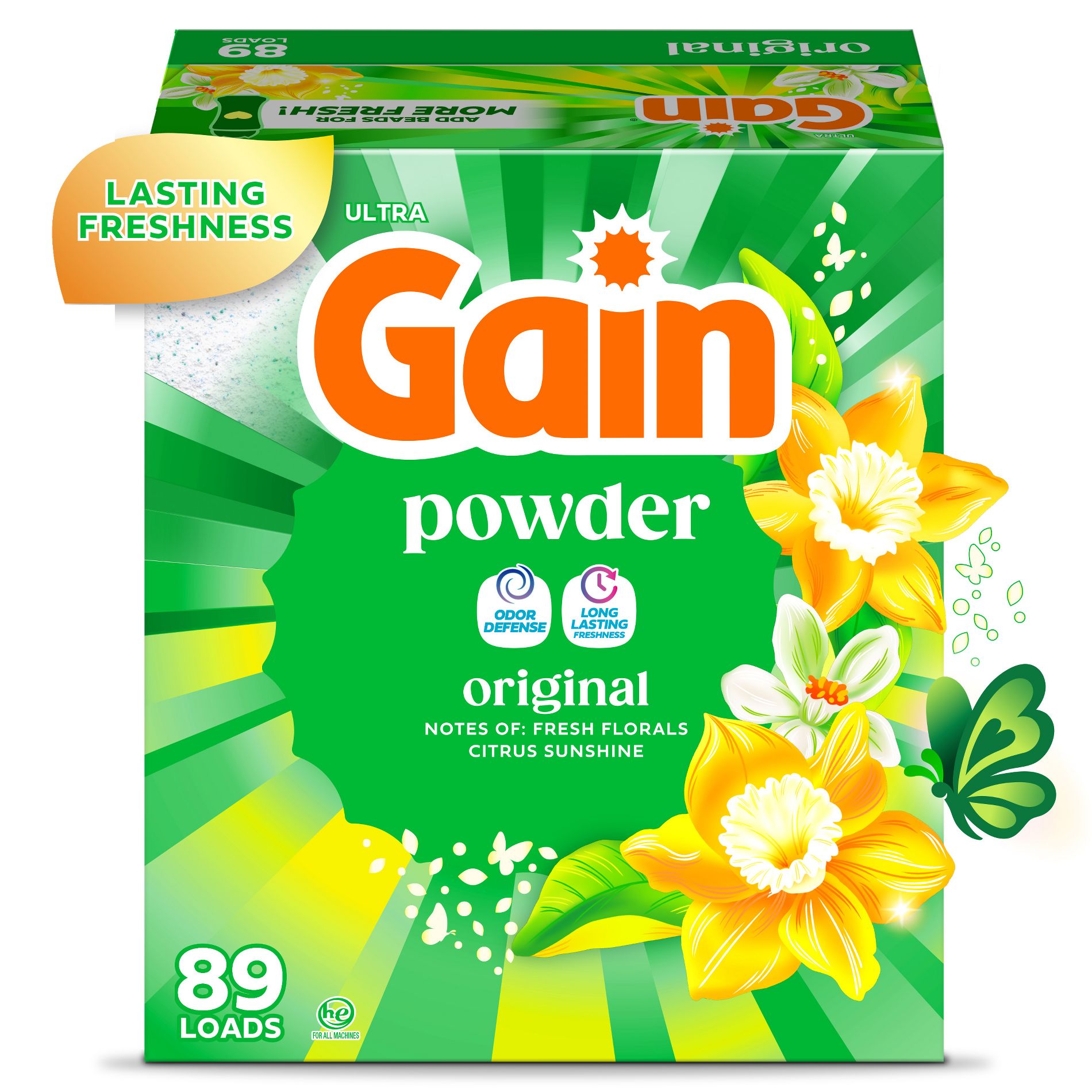 Gain Original HE Compatible Powder Laundry Detergent