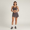 Anna-Kaci Active Women's Asymmetrical Hem Active Skort with Built-In Shorts and Snap-Front Overlay for Supportive Movement - 2 of 4