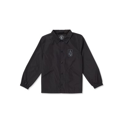 Volcom Boys Coaches Jacket, Black - S