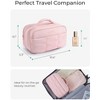 Toiletry Bag for Women, Travel Makeup Bag, Wide-open Portable Make Up Bag Organizer - 3 of 4