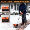 CuisinSmart 12Inch Snow Blower, with Adjustable Front Handle & Telescopic Pole, 10In Width & 6In Depth & 20Ft Throwing Distance - 4 of 4