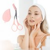 Unique Bargains Lightweight Multifunctional Eyebrow Scissor Kit Pink 1 Set - 4 of 4