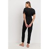 Hello Miz Women's Dolman Sleeve Wrap Maternity Nursing Jumpsuit - 4 of 4