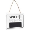 Juvale WiFi Password Sign - 2-Pack WiFi Password Hanging Board, Wall-Mount Wooden WiFi Sign for Home and Business, 7.9 x 5.6 x 0.27 Inches - 4 of 4