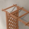Okak Slim Privacy Screen Planter with Trellis for Climbing Vines in Small Patios + Self-Draining Design - 4 of 4