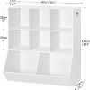 Acoinel Kids Bookshelf, Toy Storage Cabinet, Kids Toy Organizer 8 Cubicles, Bookcase Footboard, Bookshelf for Kids - 3 of 4
