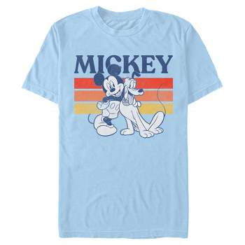 Men's Mickey & Friends Retro Pluto and Mickey Mouse T-Shirt
