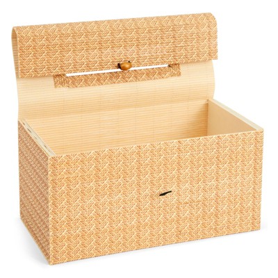Juvale Bamboo Cane Tissue Box Cover for Home and Bathroom