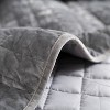 Hachikiko Soft Plush Luxurious Velvet Quilt Set with Pillow Shams, Modern Quilted Bedding for Bedroom & Guest Room Decor - 4 of 4