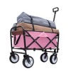Grungis Folding Shopping Cart with Strap Design,Grocery Cart with All-Terrain Wheels,Utility Cart for Camping,Shopping,Sports,Gardening - 2 of 4